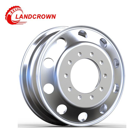 China Llanta de cami&oacute;n de aluminio forjado 24.5x8.25 11R24.5 7 orificios de ventilaci&oacute;n